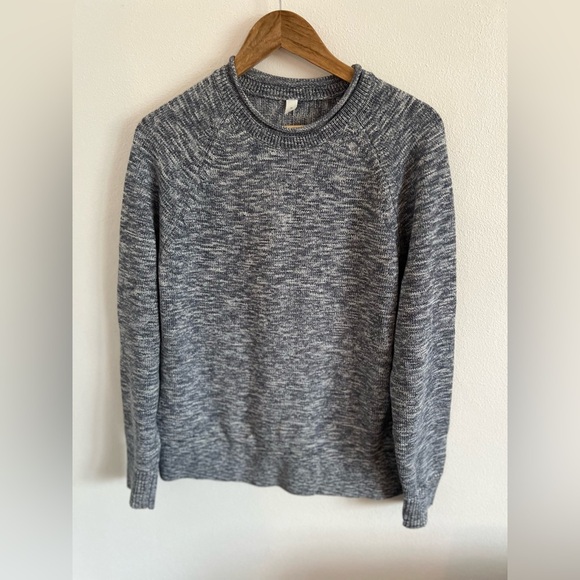 Lululemon Boxy Cotton Blend Sweater Night Sea True Navy, size medium - Picture 2 of 5